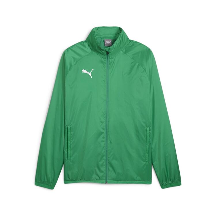 puma teamgoal all weather jacket 659038 sport green puma white gr m