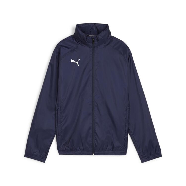 puma teamgoal allwetterjacke kinder 659045 puma navy puma white gr 116