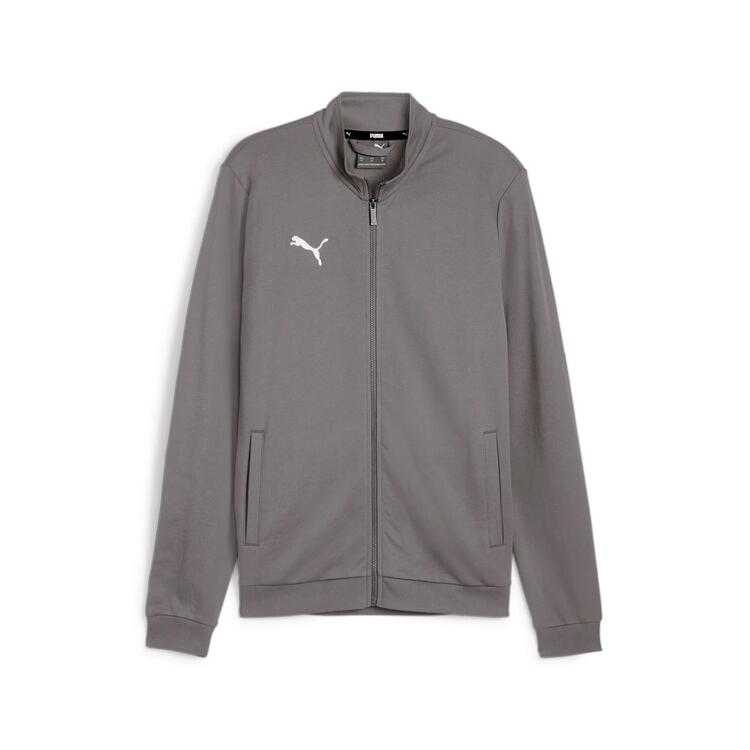 puma teamgoal casual tracktop 658776 flat medium gray puma white gr l