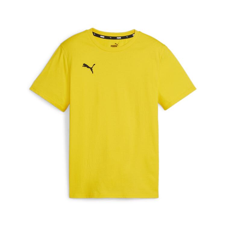 puma teamgoal casuals tee jr 658616 faster yellow puma black gr 140