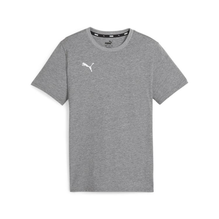 puma teamgoal casuals tee jr 658616 medium gray heather puma white gr 116