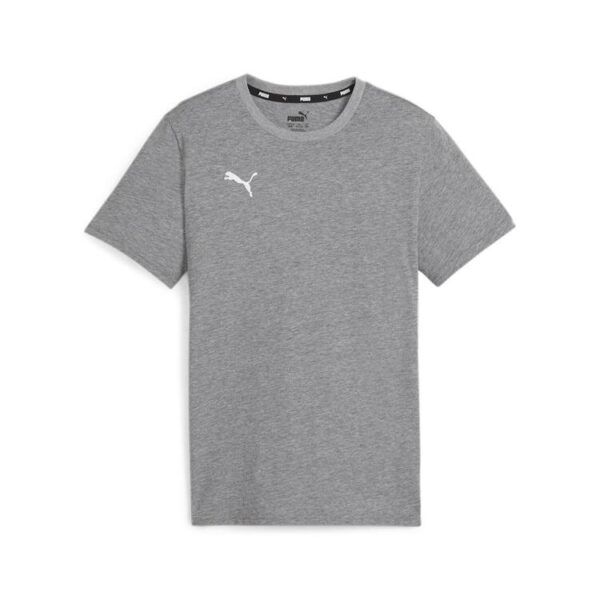 Puma teamGOAL Casuals Tee Jr 658616 Medium Gray Heather-PUMA White...