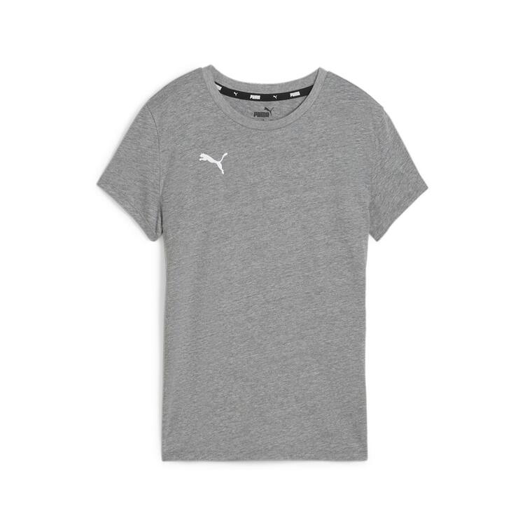 puma teamgoal casuals tee wmn 658617 medium gray heather puma white gr l