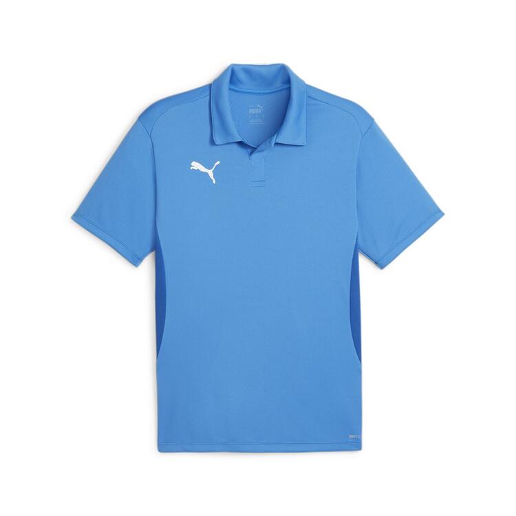 puma teamgoal polo 658771 electric blue lemonade puma white puma team royal gr l