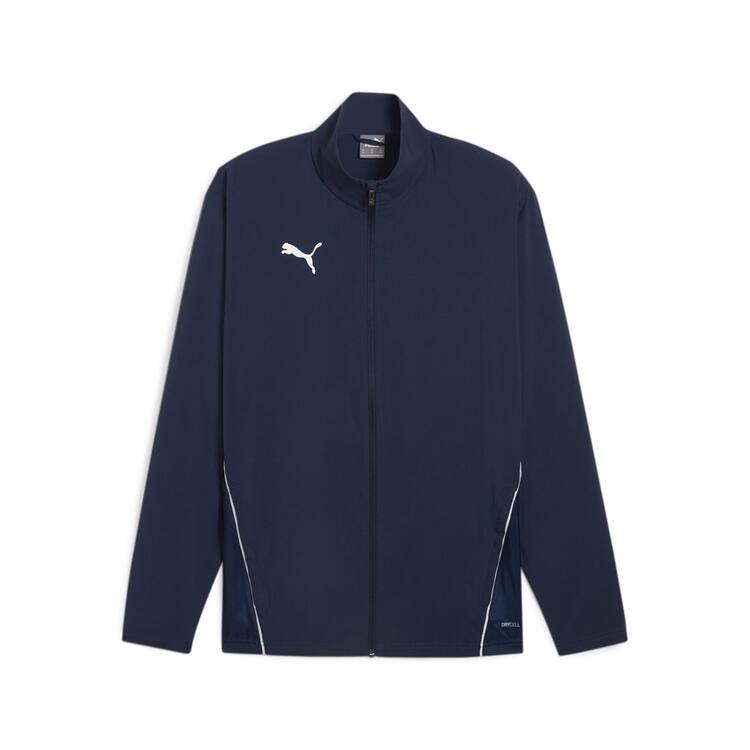 puma teamgoal sideline jacket 658622 puma navy puma white gr l