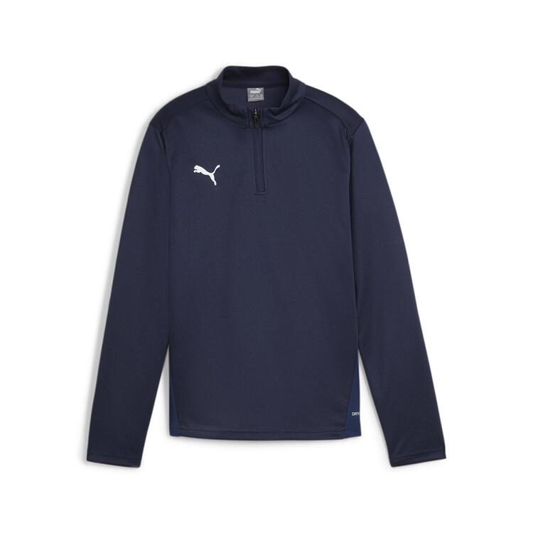 puma teamgoal training 1 4 zip top jr 658632 puma navy puma white persian blue gr 128