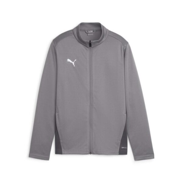 Puma teamGOAL Training Jacket Jr 658634 Cast Iron-PUMA White-Shadow...