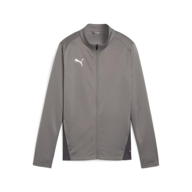 puma teamgoal training jacket wmn 658635 cast iron puma white shadow gray gr l