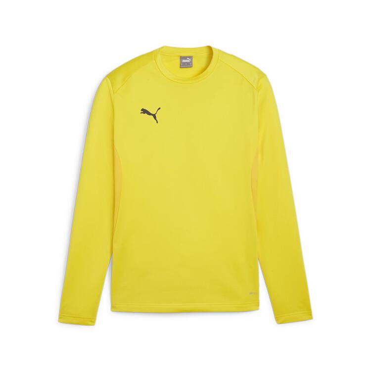 puma teamgoal training sweat 658649 faster yellow puma black sport yellow gr l