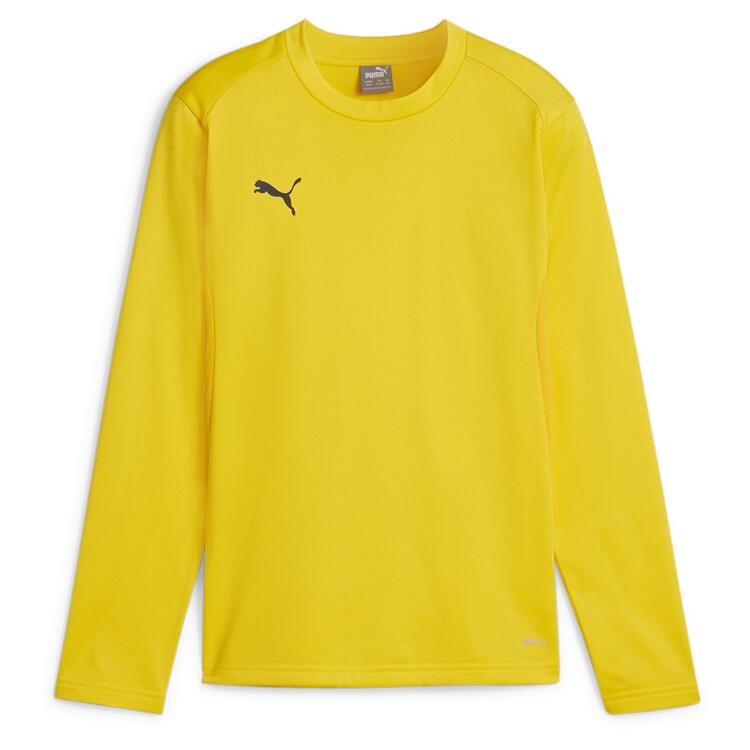 puma teamgoal training sweat jr 658651 faster yellow puma black sport yellow gr 140