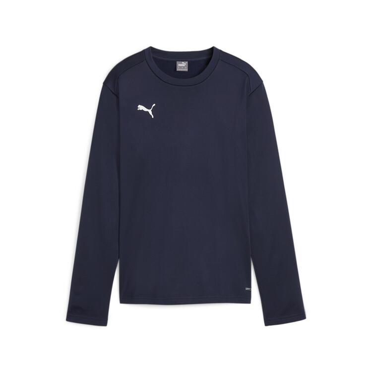 puma teamgoal training sweat wmn 658652 puma navy persian blue puma white gr l