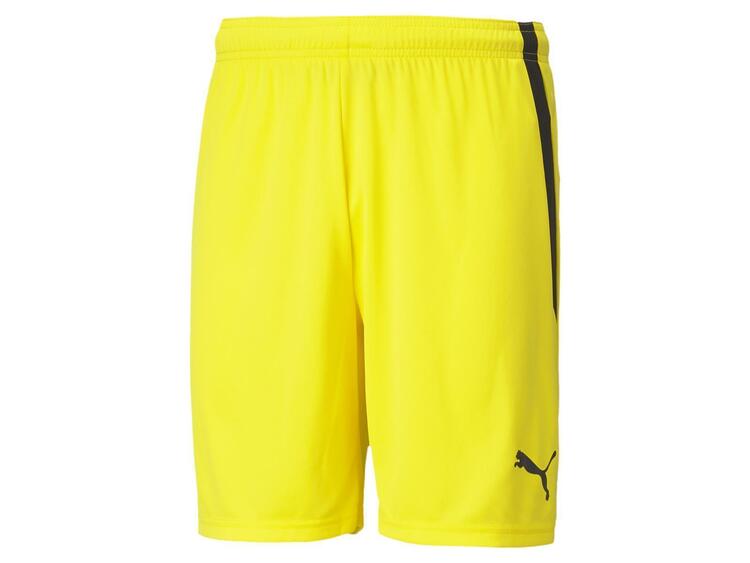 puma teamliga shorts 704924 cyber yellow puma black gr l