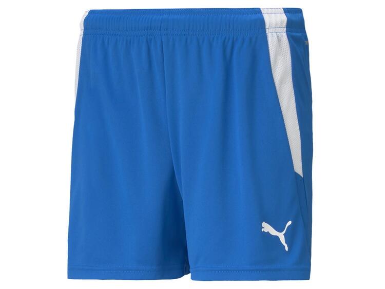 puma teamliga shorts w 704936 electric blue lemonade puma white gr m