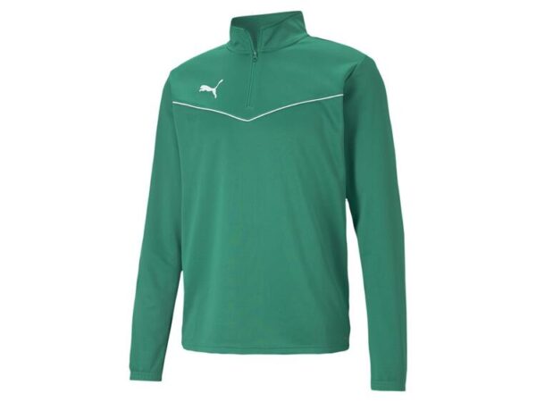 Puma teamRISE 1/4 Zip Top 657394 Pepper Green-Puma White - Gr. 3XL