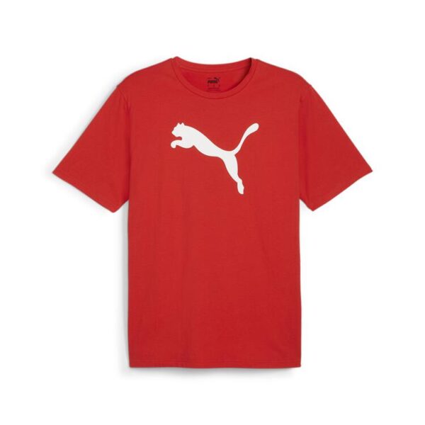 Puma teamRISE Logo Jersey Cotton 658705 PUMA Red-PUMA White - Gr. L