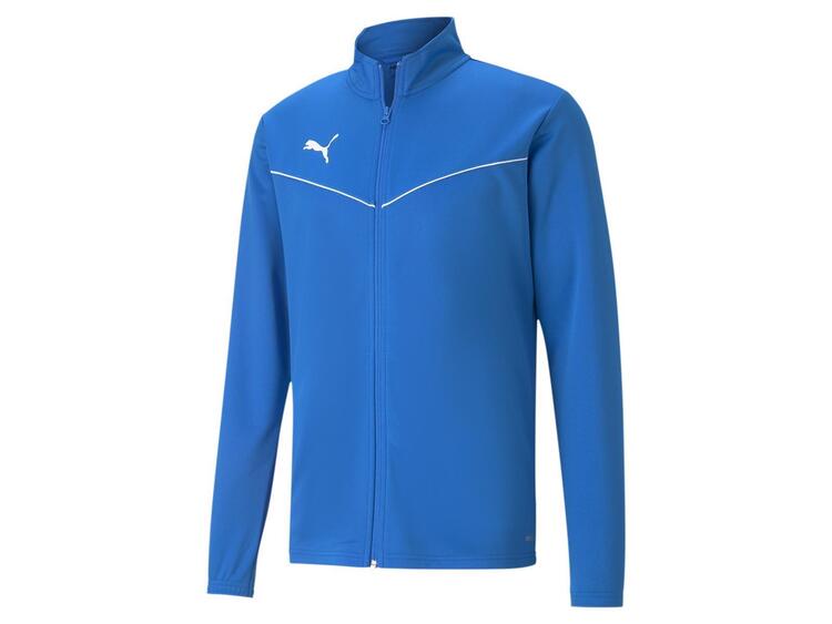 puma teamrise training poly jacket 657392 electric blue lemonade gr s