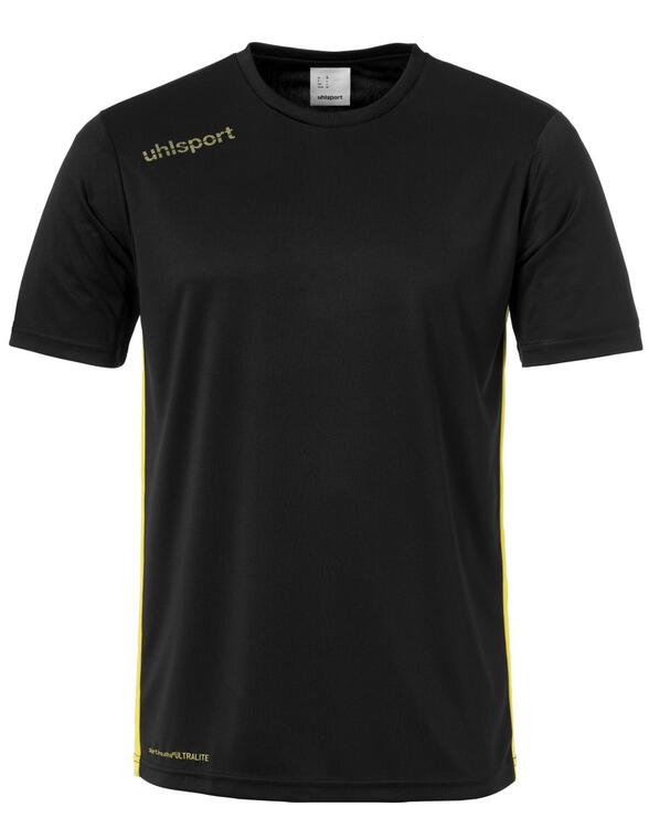 uhlsport essential trikot kurzarm schwarz limonengelb 104