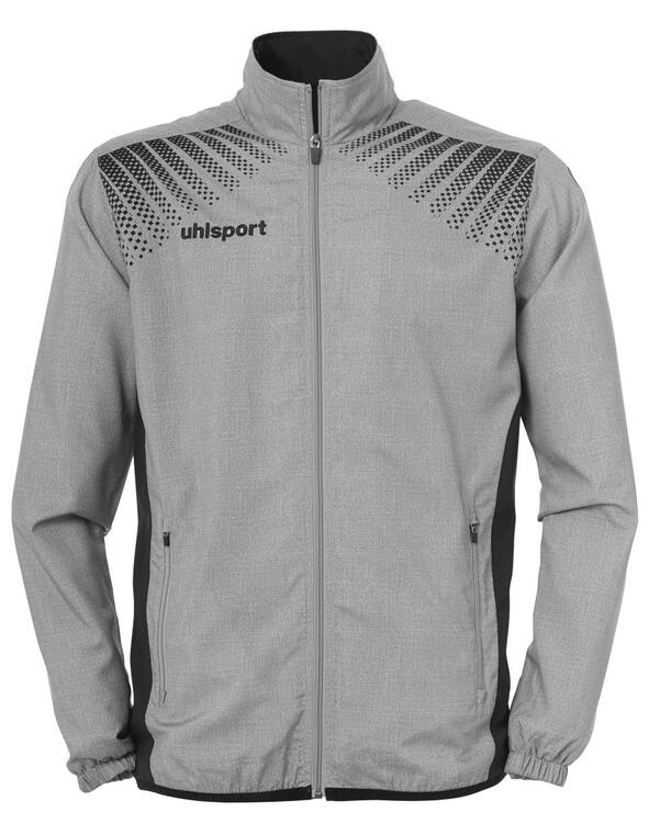 uhlsport goal praesentationsjacke darkgreymelange schwarz 128