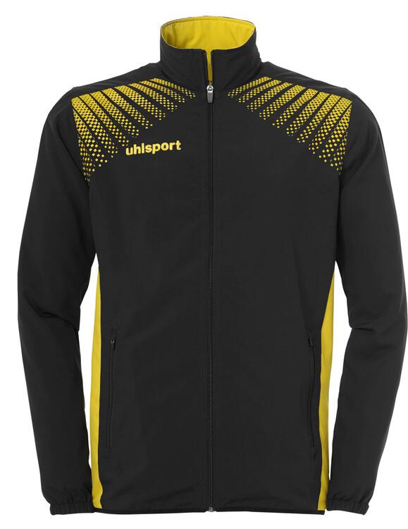 uhlsport goal praesentationsjacke schwarz limonengelb 128