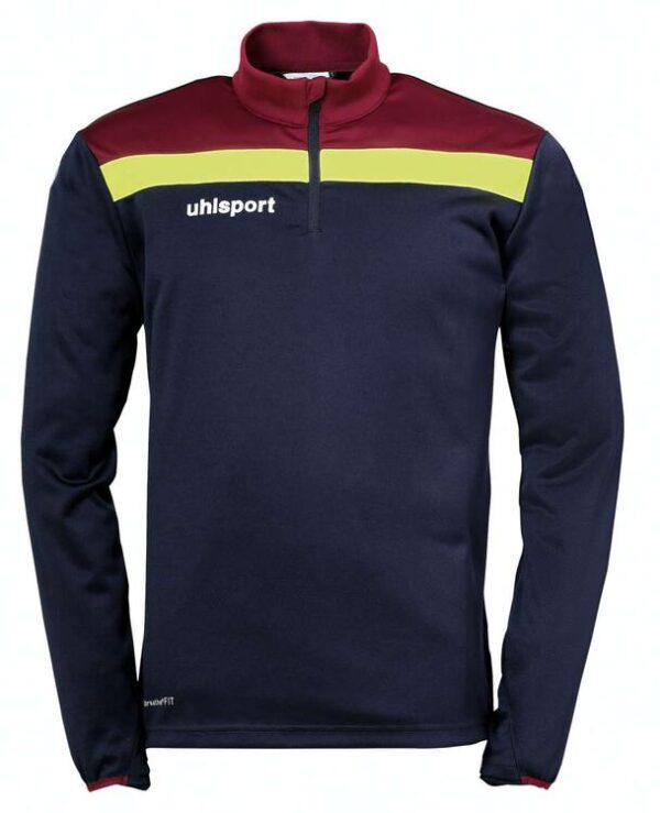 Uhlsport OFFENSE 23 1/4 ZIP TOP 100221201 marine/bordeaux/fluo gelb L