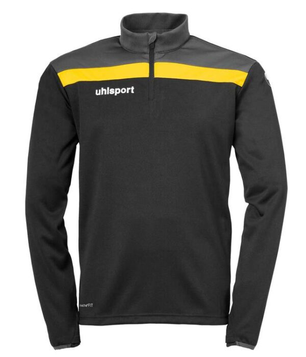 Uhlsport OFFENSE 23 1/4 ZIP TOP 100221201 schwarz/anthra/limonengel...