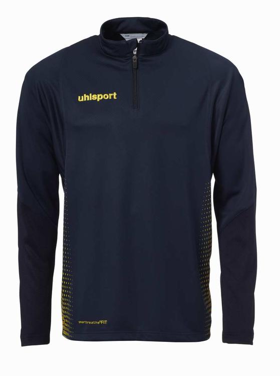 uhlsport score 1 4 zip top marine fluo gelb 100214608 gr 128