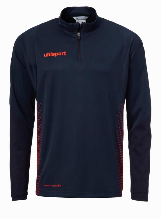 uhlsport score 1 4 zip top marine fluo rot 100214610 gr 128