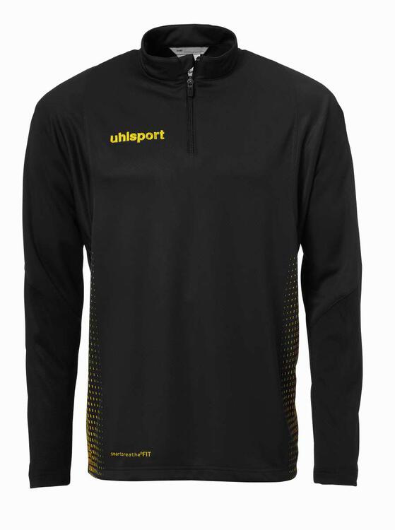 uhlsport score 1 4 zip top schwarz fluo gelb 100214607 gr 128