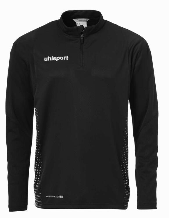 uhlsport score 1 4 zip top schwarz weiss 100214601 gr l