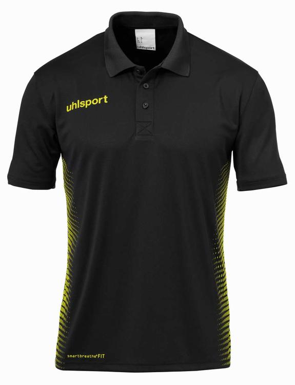 uhlsport score polo shirt schwarz fluo gelb 100214807 gr 152