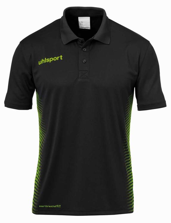 uhlsport score polo shirt schwarz fluo gruen 100214806 gr l