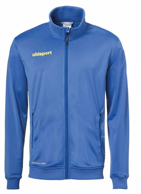 uhlsport score track jacket azurblau limonengelb 116