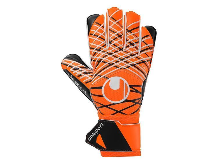 uhlsport soft resist torwarthandschuhe fluo orange weiss schwarz 10