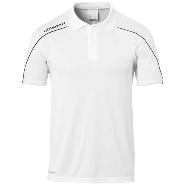 Uhlsport STREAM 22 POLO SHIRT 100220402 wei?/schwarz Gr. 140