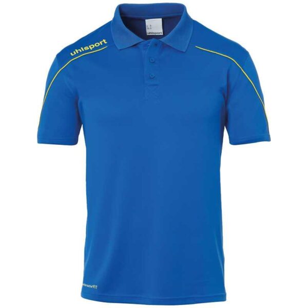 Uhlsport STREAM 22 POLO SHIRT 100220414 azurblau/limonengelb Gr. 140