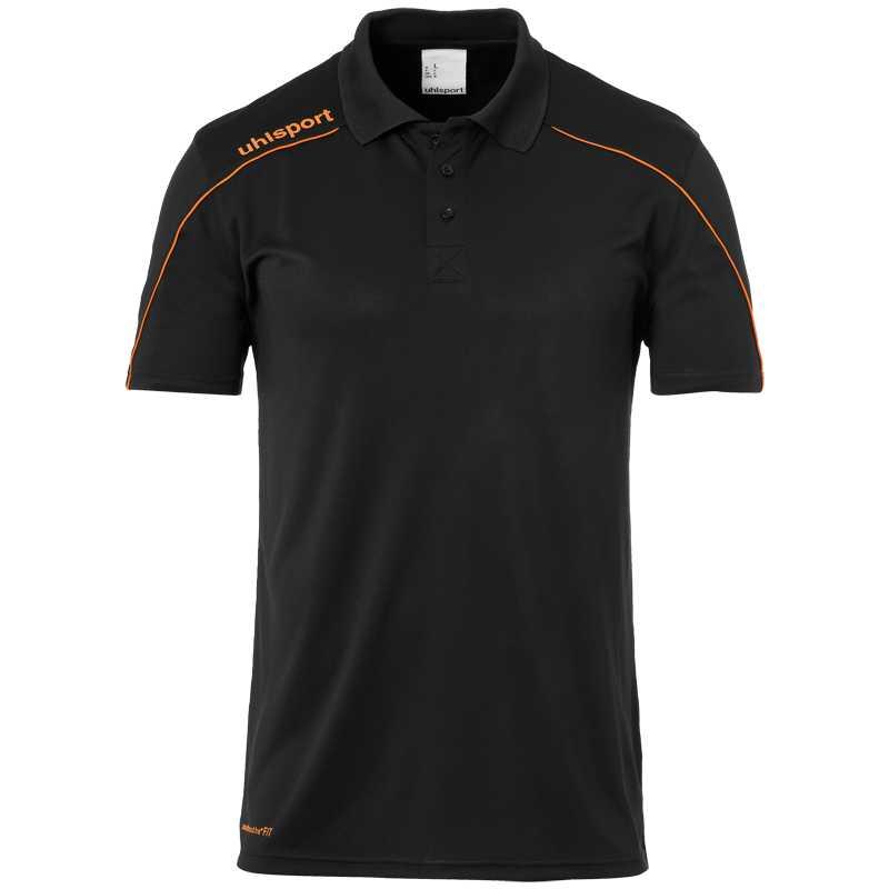 uhlsport stream 22 polo shirt 100220422 schwarz fluo orange gr 140