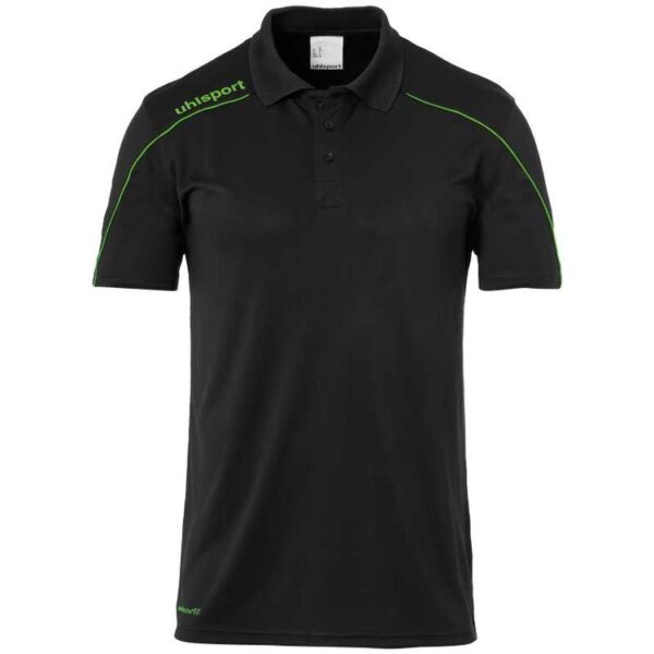 Uhlsport STREAM 22 POLO SHIRT 100220424 schwarz/fluo gr?n Gr. 140