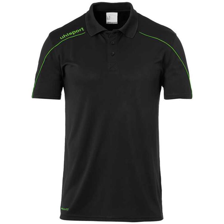 uhlsport stream 22 polo shirt 100220424 schwarz fluo gruen gr