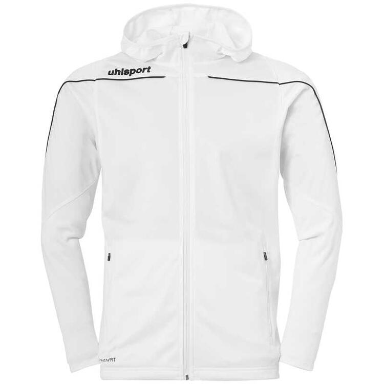 uhlsport stream 22 track hood jacket 1005189 weiss schwarz 116