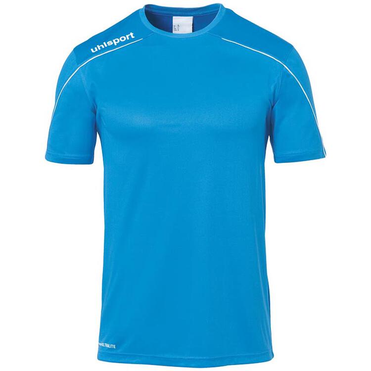 uhlsport stream 22 trikot kurzarm 1003477 cyan weiss 116