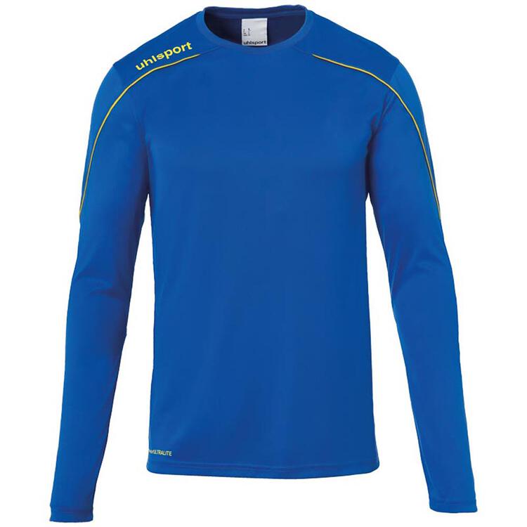 uhlsport stream 22 trikot langarm 1003478 azurblau limonengelb 116