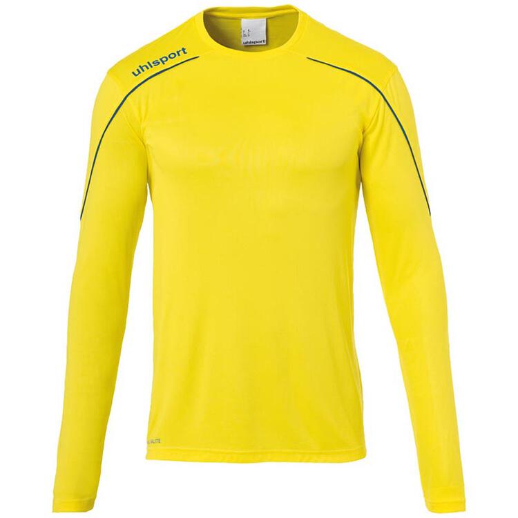 uhlsport stream 22 trikot langarm 1003478 limonengelb azurblau 116