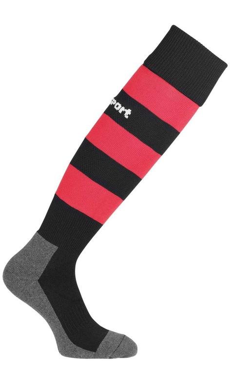 uhlsport team pro essential stripe socks schwarz rot 100610007 gr 28 32