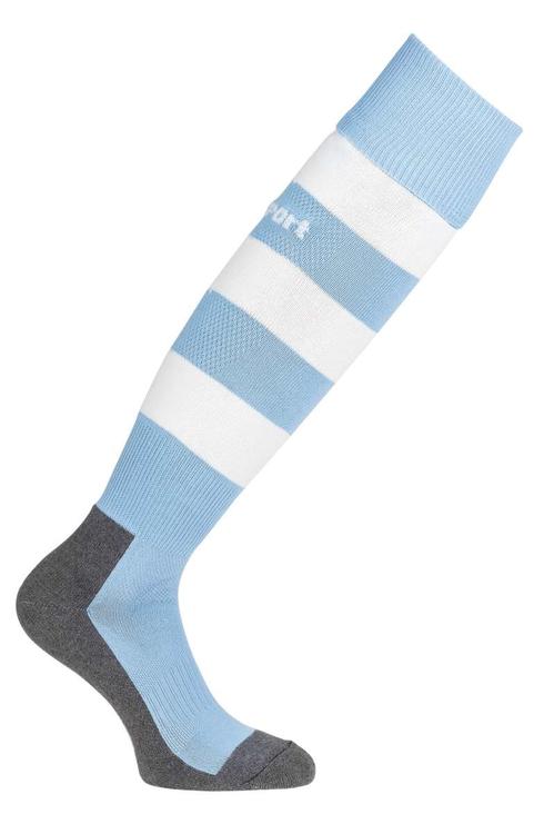 uhlsport team pro essential stripe socks skyblau weiss 100610008 gr 28 32